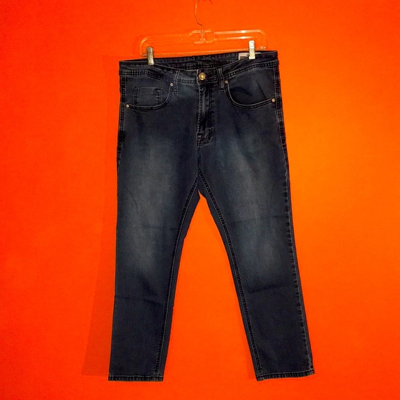Buffalo David Bitton Men's Blue Jeans Slim Cut Stretch “Axel” Style Name 34x29 - Picture 1 of 15